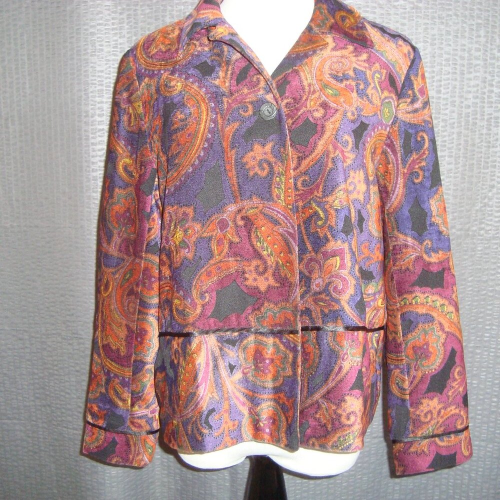 Coldwater Creek Multicolor Jacket Lined sz PS